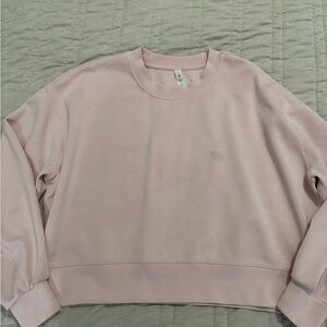 Pink lululemon softstreme sweatshirt